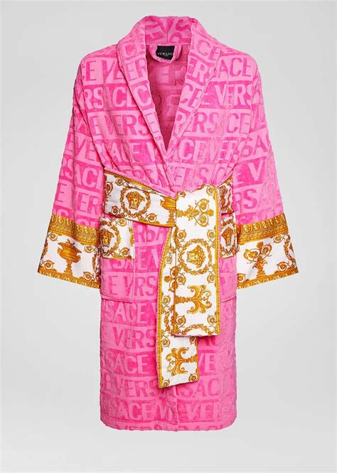 pink versace robe replica|versace personalized robe.